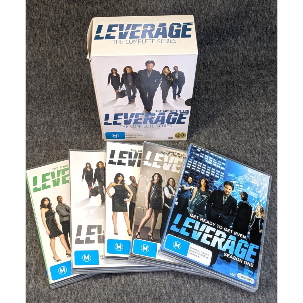LEVERAGE The Complete Series 20 DVD Set  (USA Compatible) Tested